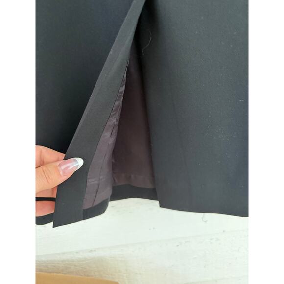 Vintage *Ann Hobbs for Cattiva* Black Sheer Dress Rhinestone Detail Women's 10 - Picture 5 of 9